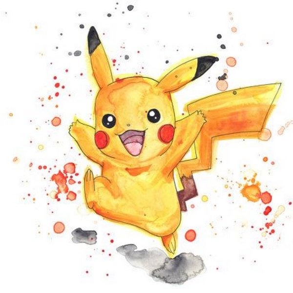 Пикачу цветной