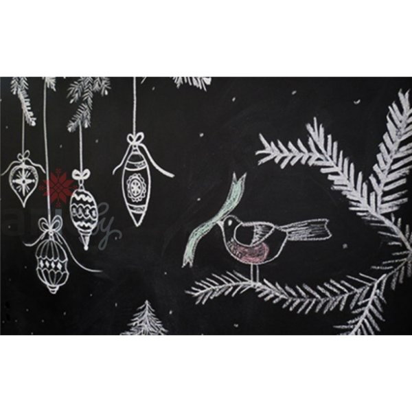 Декоративное рисование зима