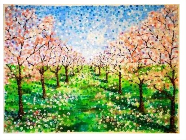 Пуантилизм сад