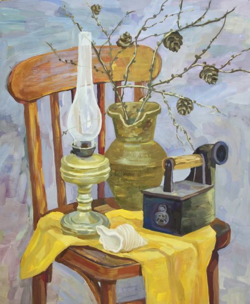 Натюрморт с лампой