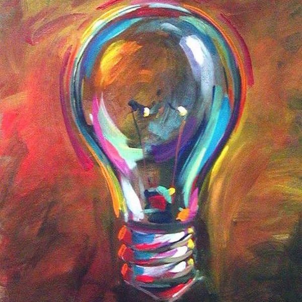 Картина с лампочками