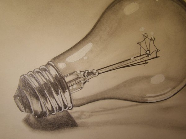 Лампочка набросок