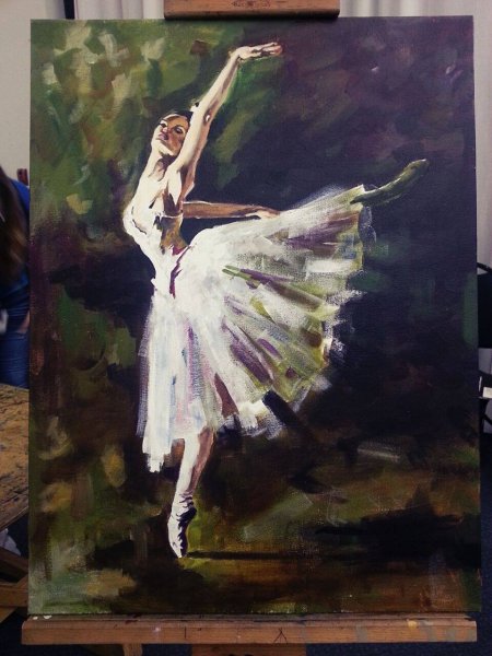 Танцовщица акварель
