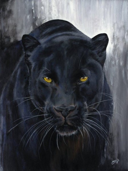 Пантера в картинах художников