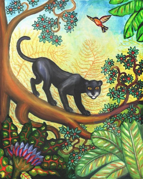 Пантера живопись