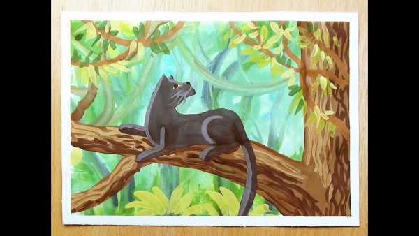 Пантера гуашью