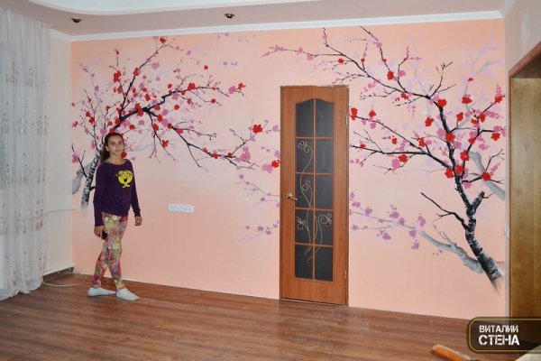Роспись стен Сакура