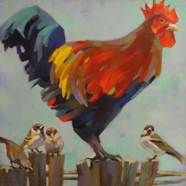 Декоративные птицы гуашь