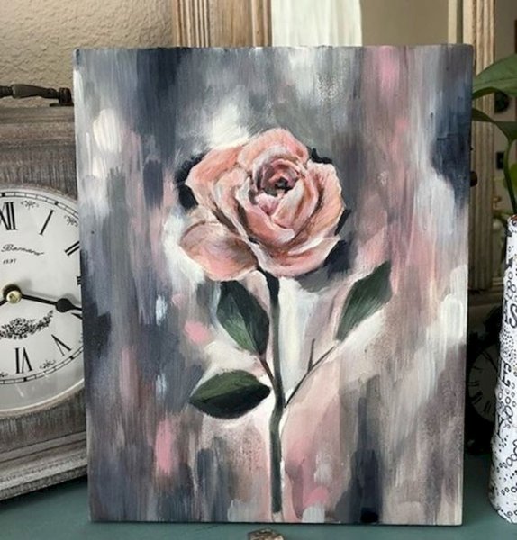 Интерьерная картина акрилом для начинающих