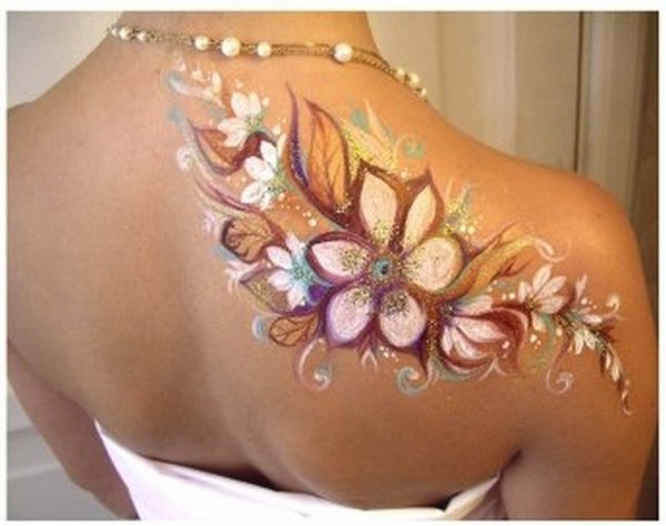 Бодиарт на спине