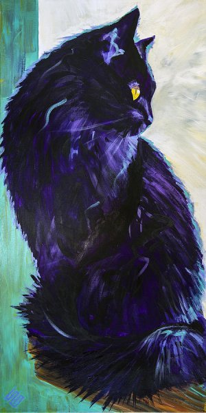 Черные коты в живописи