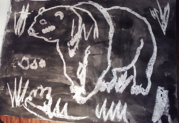 Рисунок воском