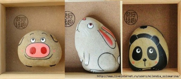 Рисование на камнях пошагово