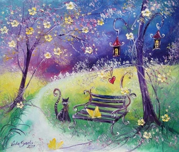 Сказочные рисунки гуашью