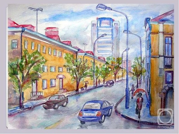 Рисование городского пейзажа