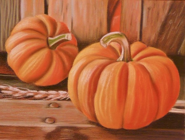 Тыква пастелью