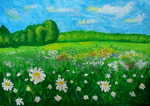 Лето гуашью