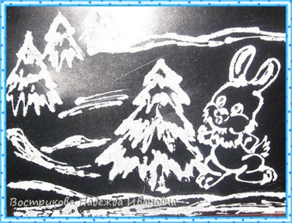 Трафареты для рисования солью и клеем