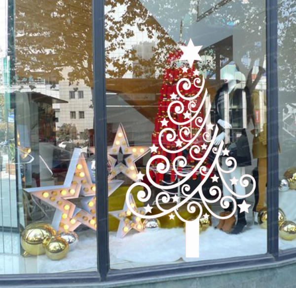 Новогодняя роспись окон