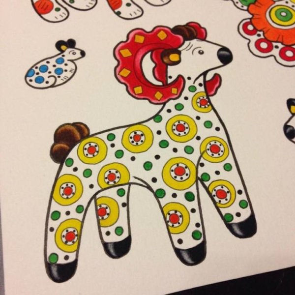 Дымковская игрушка Дымковская роспись