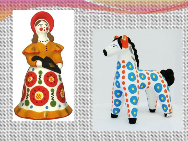 Нарисовая игрушка Дымковская