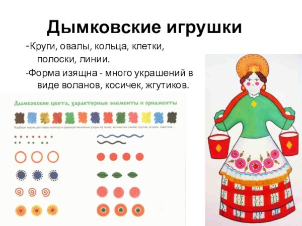 Дымковская игрушка 2 мл гр