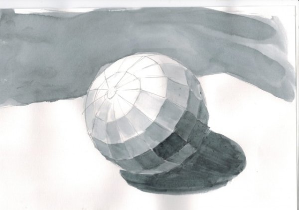 Акварель шар гипс