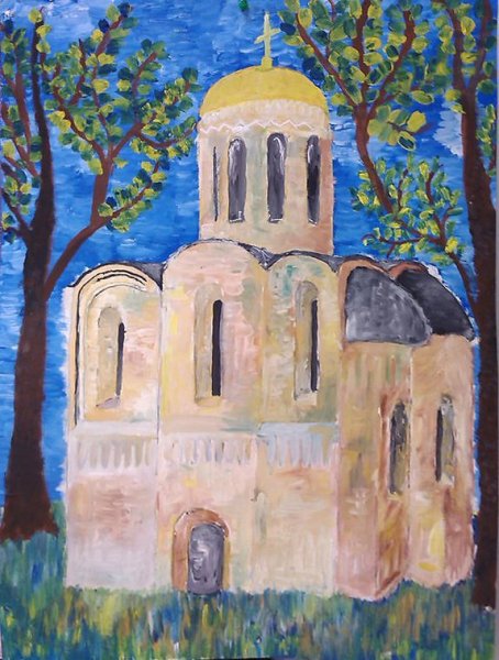 Дмитриевский собор во Владимире рисунки детей