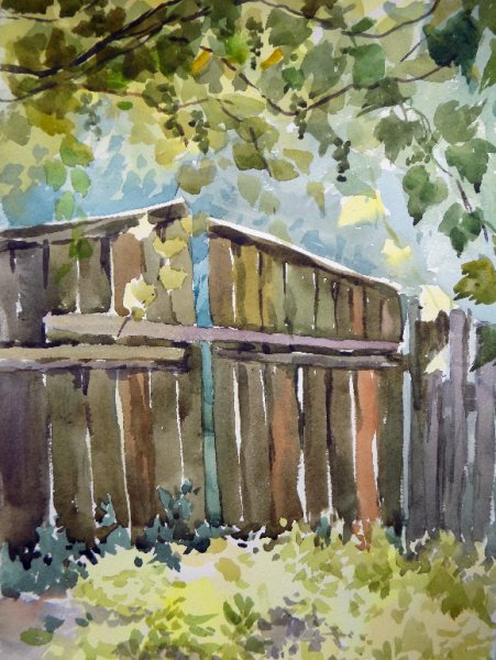 Пленэр этюды акварелью