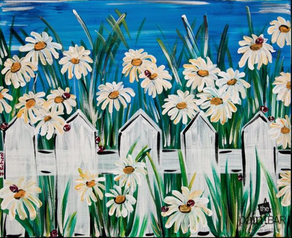 Деревянный забор рисунок