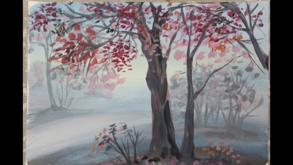 Видеоурок рисования акварелью