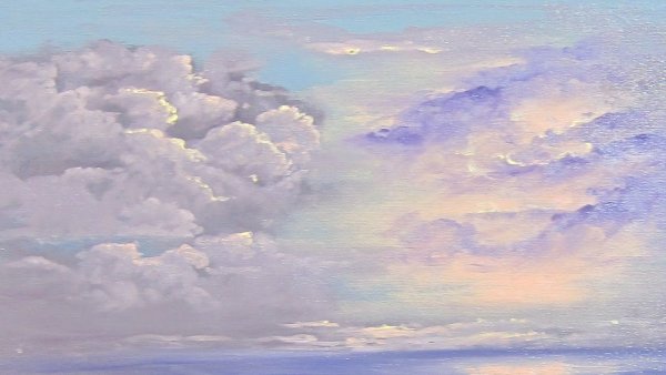 Небо гуашью
