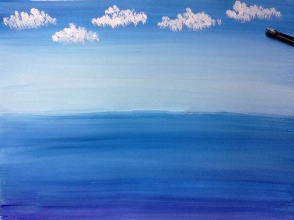 Море акварель Калачева скул