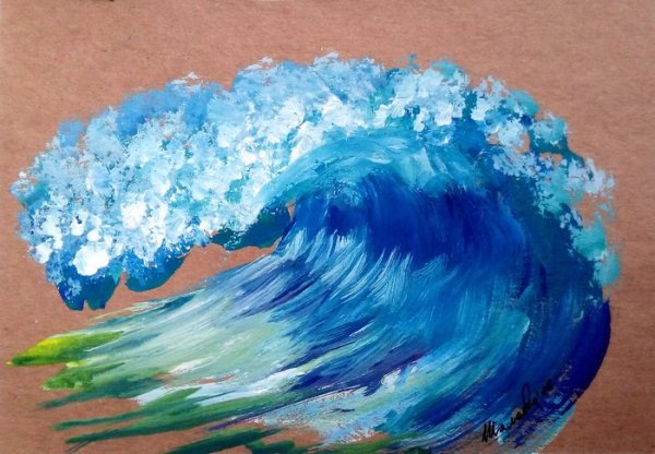 Вода гуашью