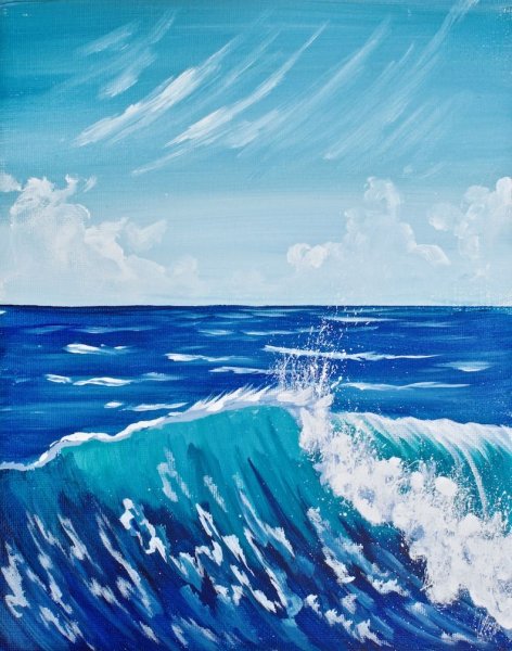 Океан гуашью