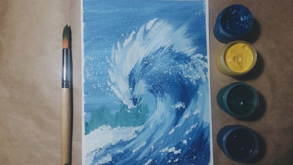 Стихия гуашью