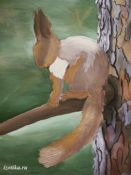 Рисование животных гуашью