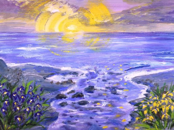 Море правополушарное правополушарное рисование