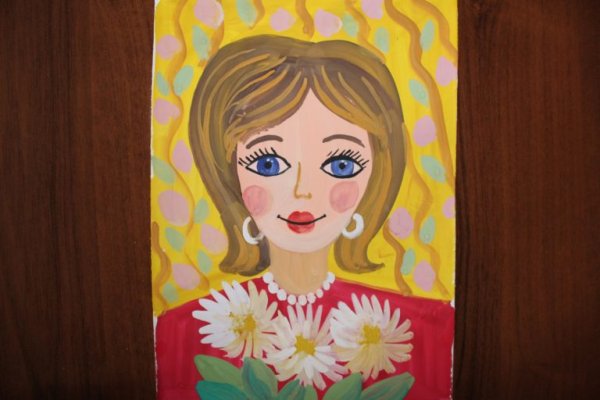 Портрет мамы рисунок