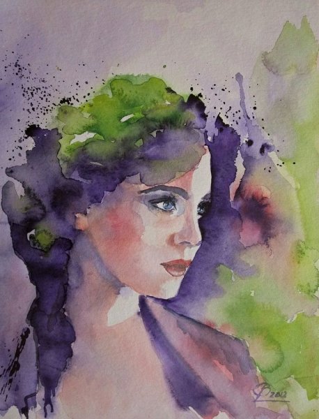 Акварельный портрет