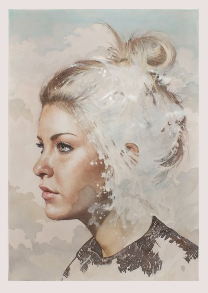 Мирослав Згибай портреты акварелью