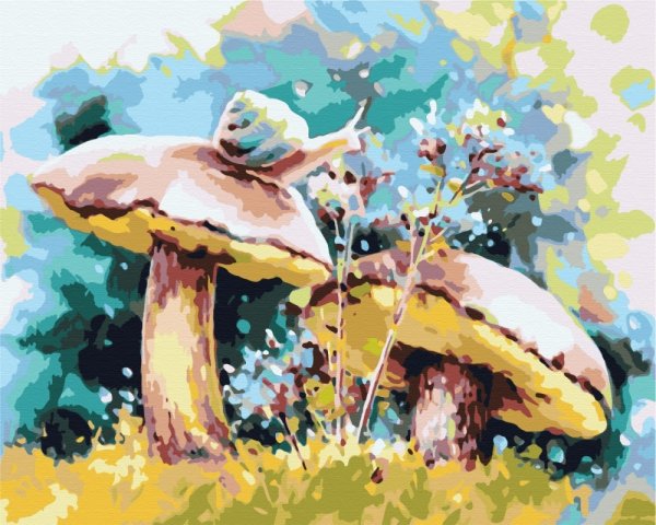 Картина маслом грибы Натальи Головиной