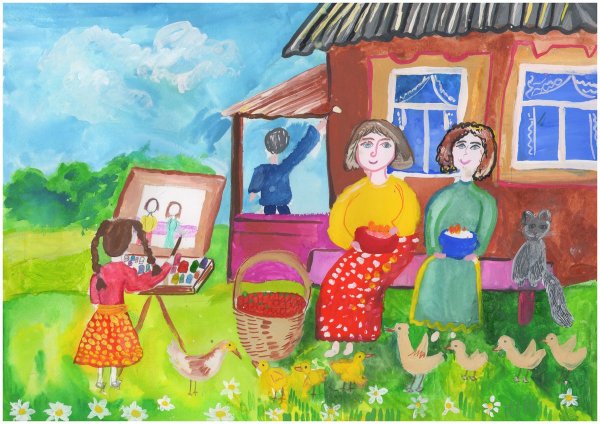 Композиция на тему моя семья