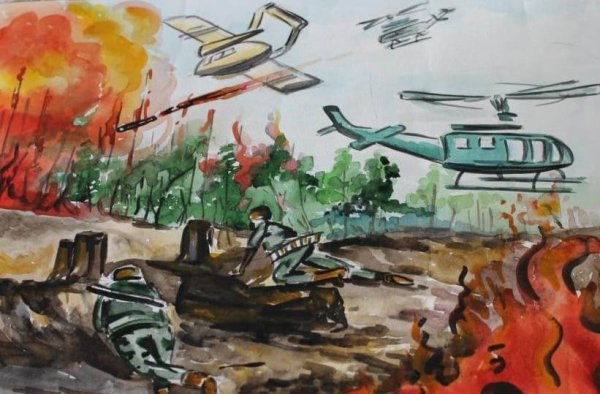Рисунок на тему война