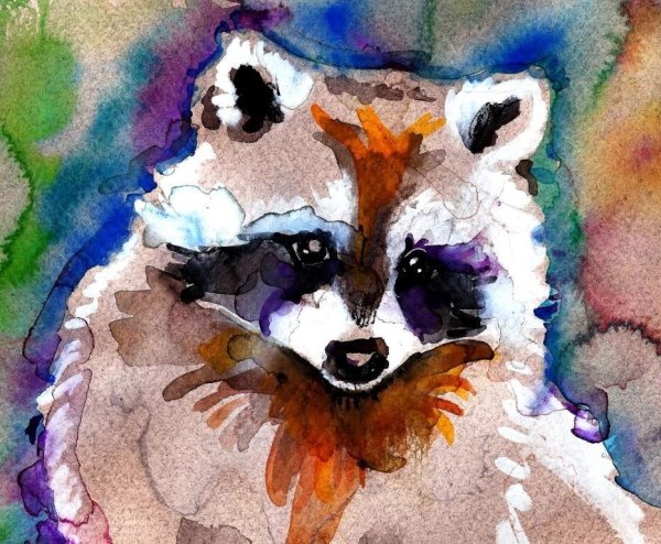 Рисование животных красками