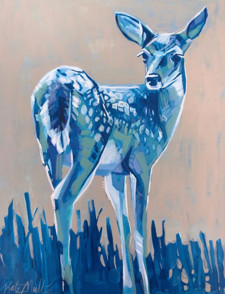 Разноцветный олень