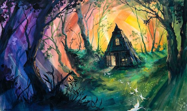 Zazac Namoo акварель лес