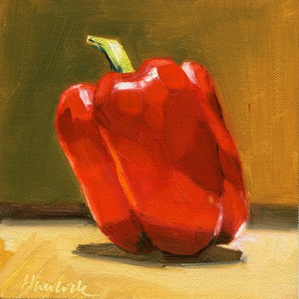 Перец акварелью