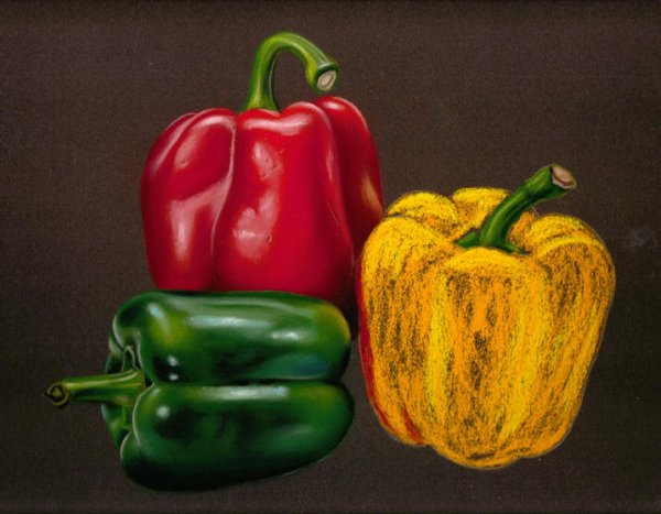 Болгарский перец акварелью