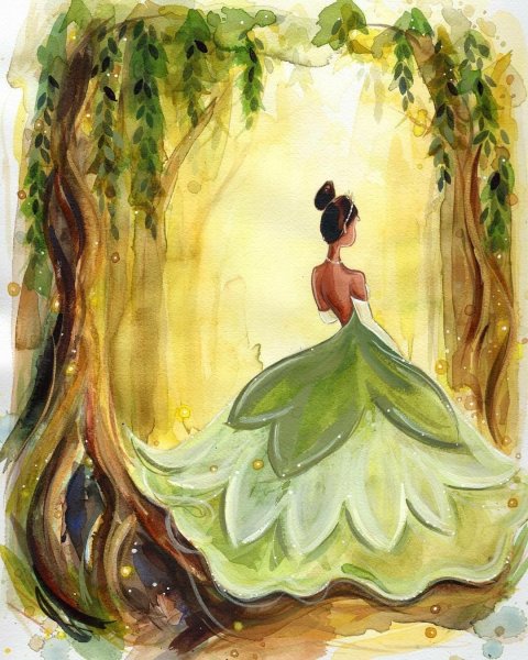 Сказочные герои акварель